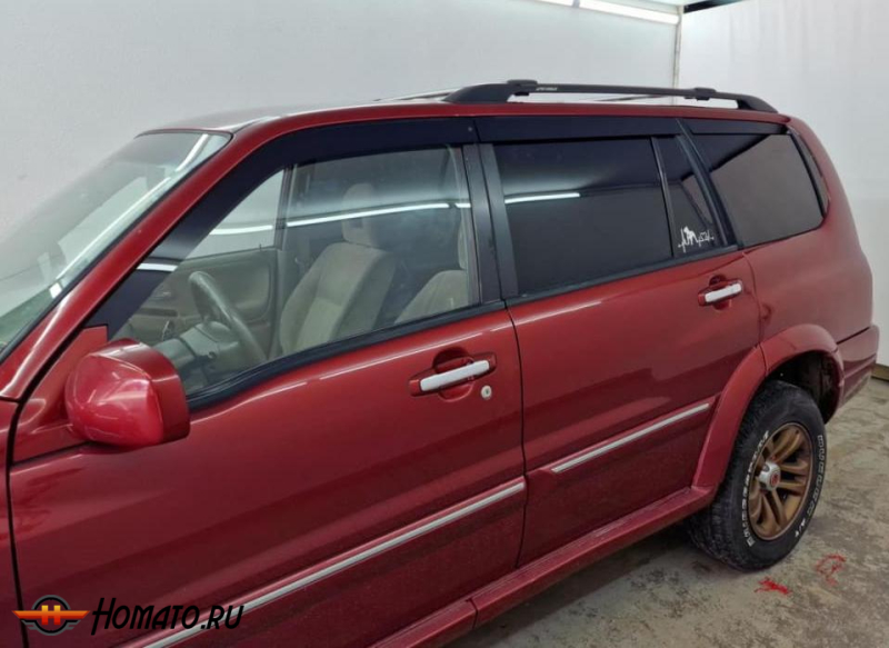 Дефлекторы Suzuki Grand Vitara XL 7 | из 6 частей, премиум, плоские, 2D