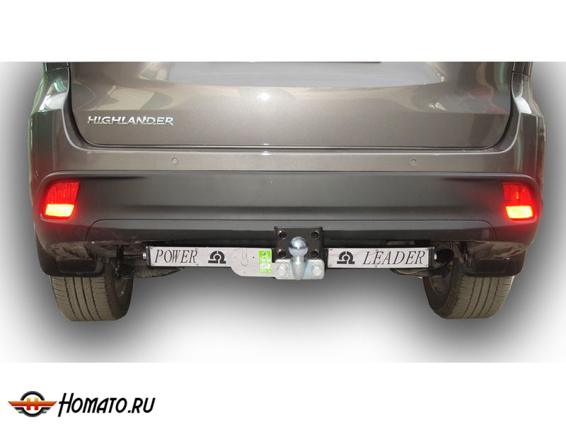 Фаркоп TOYOTA HIGHLANDER 3 (XU50) 2013-2020 | шар F - кованый, с пластиной из нержавейки | Лидер Плюс | T120-F(N)