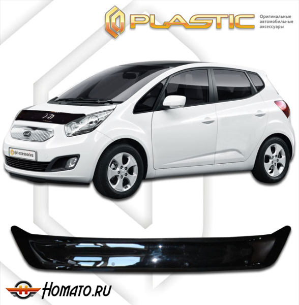 Дефлектор капота Kia Venga 2011-2017 | черный