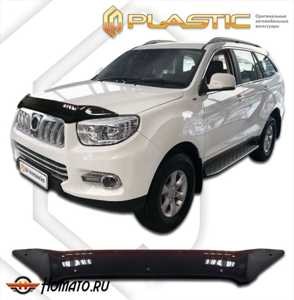 Дефлектор капота Foton Sauvana 2015- | черный