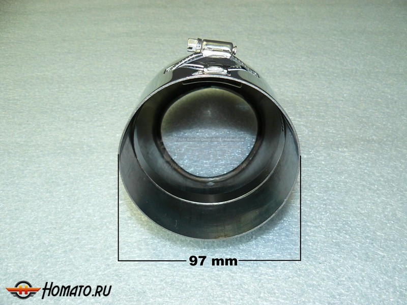 Насадка глушителя на Toyota Land Cruiser 200 07+/12+/15+ | нержавейка
