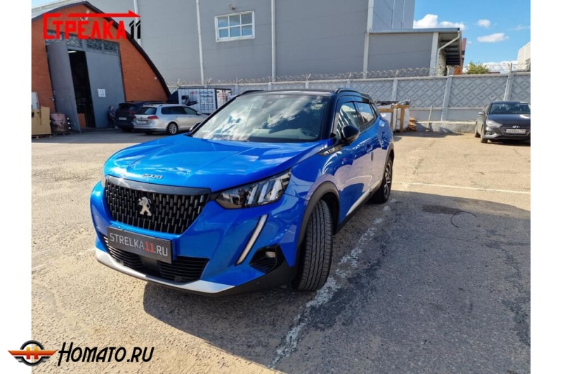 Дефлекторы Peugeot 2008 2 2020+/2023+ | из 6 частей, премиум, плоские, 2D