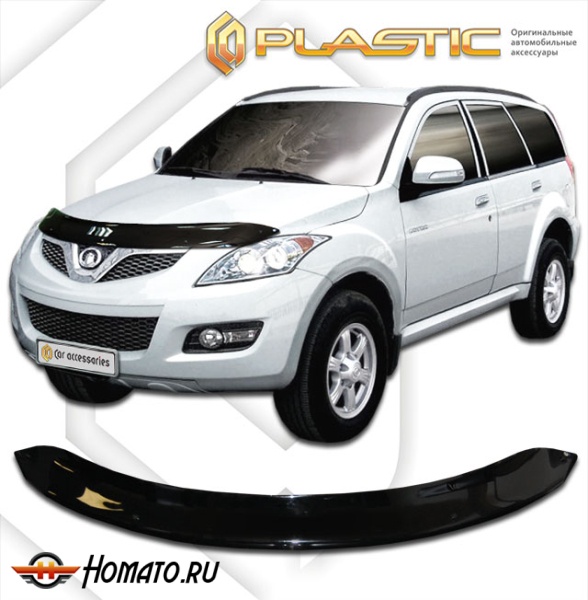 Дефлектор капота Great Wall Hover H5 2011-2016 | черный