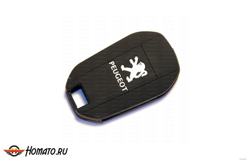 Силиконовый чехол на выкидной ключ Peugeot | 3 кнопки
