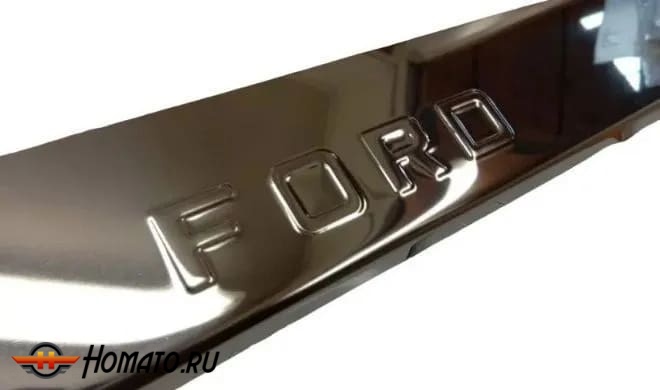 Накладки на пороги Ford Kuga 2013-/2017- нержавейка с логотипом