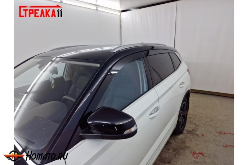 Дефлекторы Skoda Kamiq | премиум, плоские, 2D