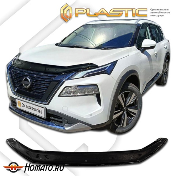 Дефлектор капота Nissan X-Trail 4 2021- (T33) | черный