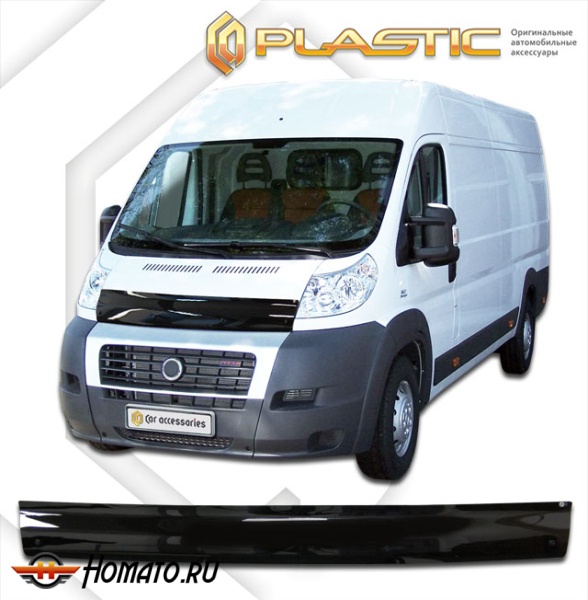 Дефлектор капота Peugeot Boxer (250) 2006- | черный