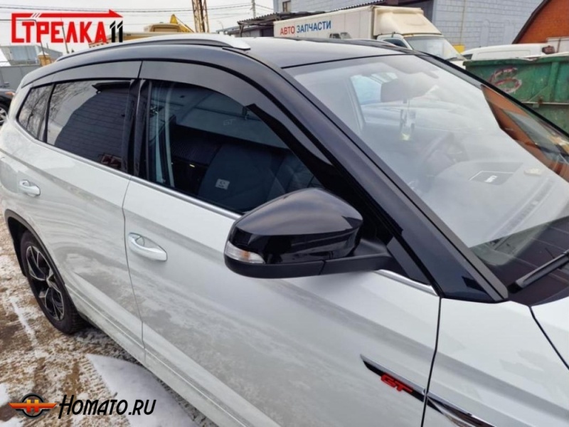 Дефлекторы Skoda Kamiq | премиум, плоские, 2D