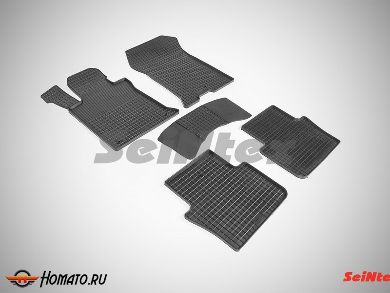 Коврики для Acura TLX 2,4 2014+ | СЕТКА, резиновые, с бортами, Seintex