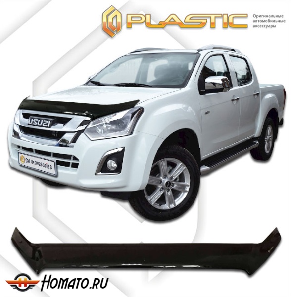 Дефлектор капота Isuzu D-max 2017-2021 (TFR) | черный