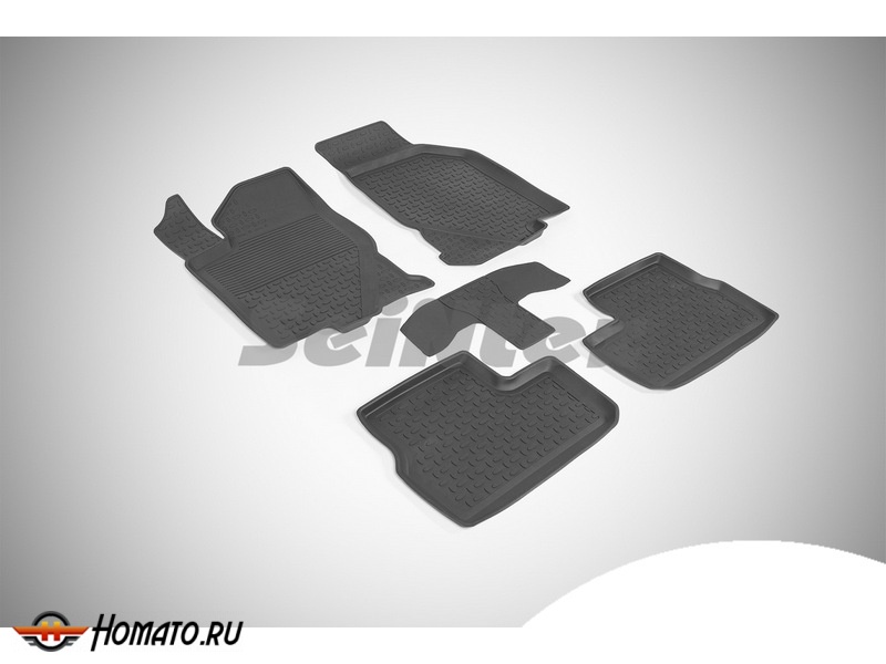 Резиновые коврики Lada Granta 2011-/2018- | с высокими бортами | Seintex