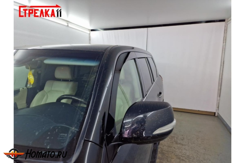 Дефлекторы Lexus LX570 2015-2022 | из 6 частей, премиум, плоские, 2D