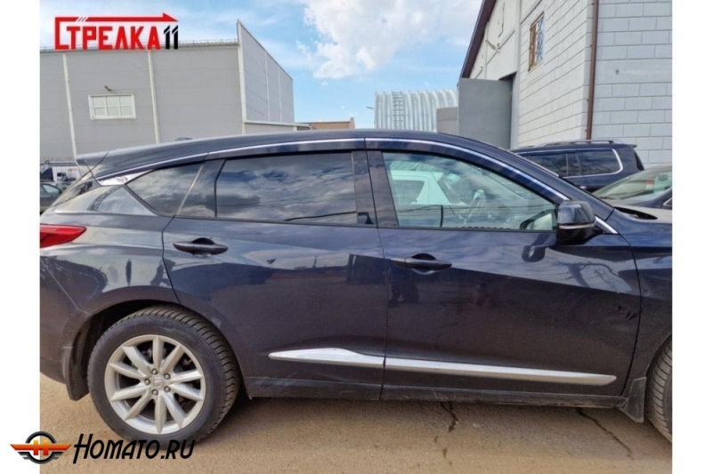 Дефлекторы Acura RDX 3 2018+/2021+ | премиум, плоские, 2D