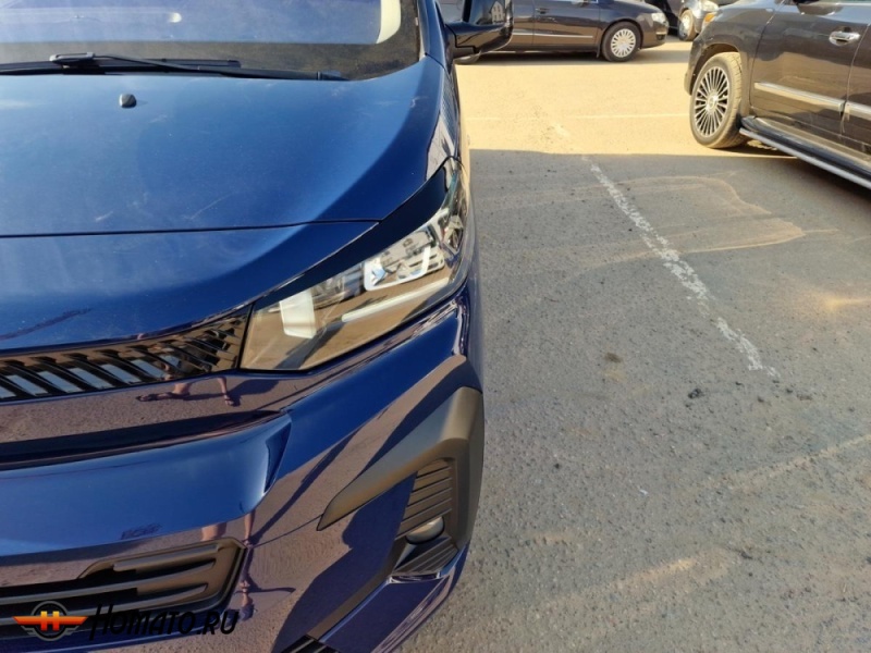 Накладки на фары для Citroen Spacetourer 2024+ / Jumpy 2024+ рестайл | 2 штуки, декор