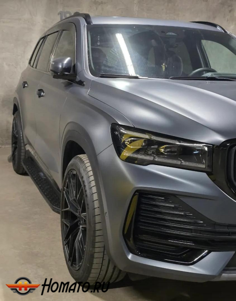 Пороги OEM для Geely Monjaro 2023+ | черные