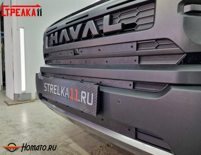 Зимняя защита радиатора Haval H3 2026+ рестайлинг | на стяжках