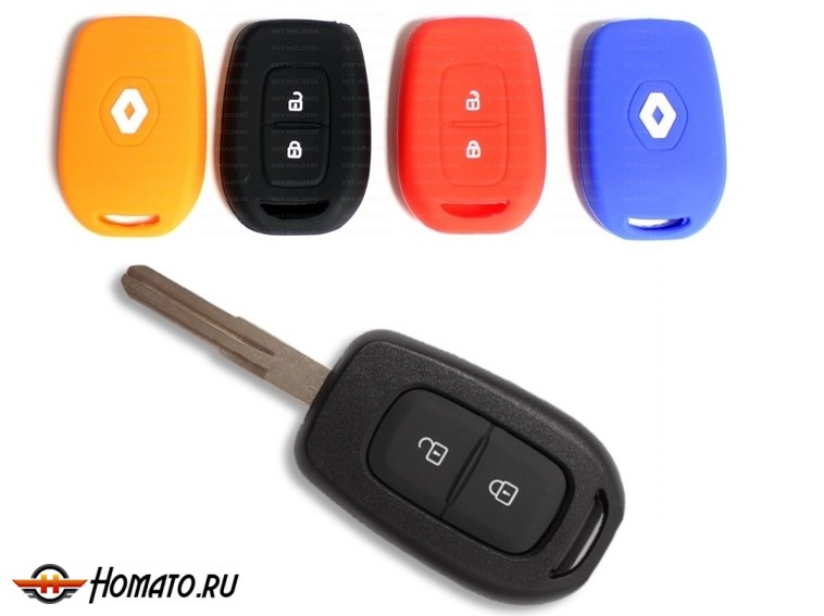 Силиконовый чехол на ключ Renault | 2 кнопки