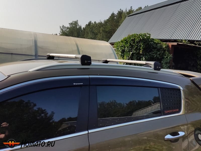 Багажник для Mercedes-Benz GLC (X253) 2015+/2020+ | на штатные низкие рейлинги | LUX Bridge