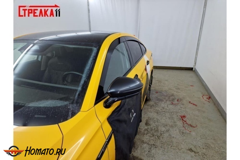 Дефлекторы Chery Arrizo 8 2023+ | премиум, плоские, 2D