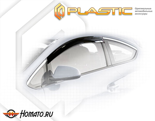 Дефлекторы ветровики Opel Astra GTC 2011-2015 (J)