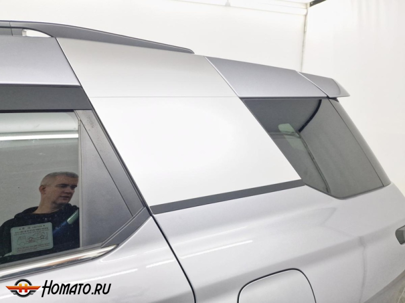 Накладки на задние стойки для KGM Torres | 2 штуки, декор