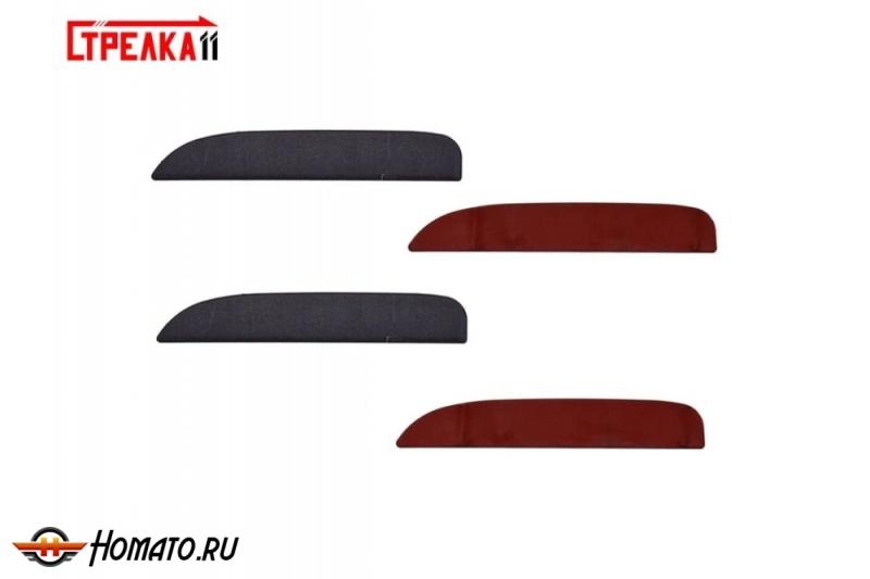 Накладки на ручки дверей для Nissan Almera classic (B10) 2006-2013 | 4 штуки, декор