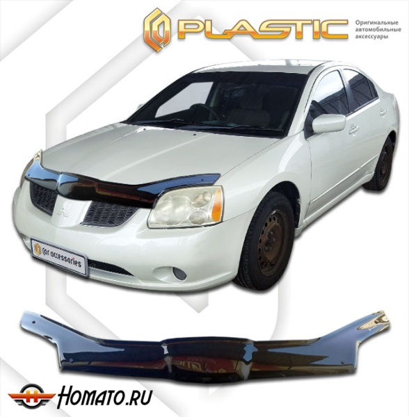 Дефлектор капота Mitsubishi Galant 9 2006-2008 | exclusive, черный