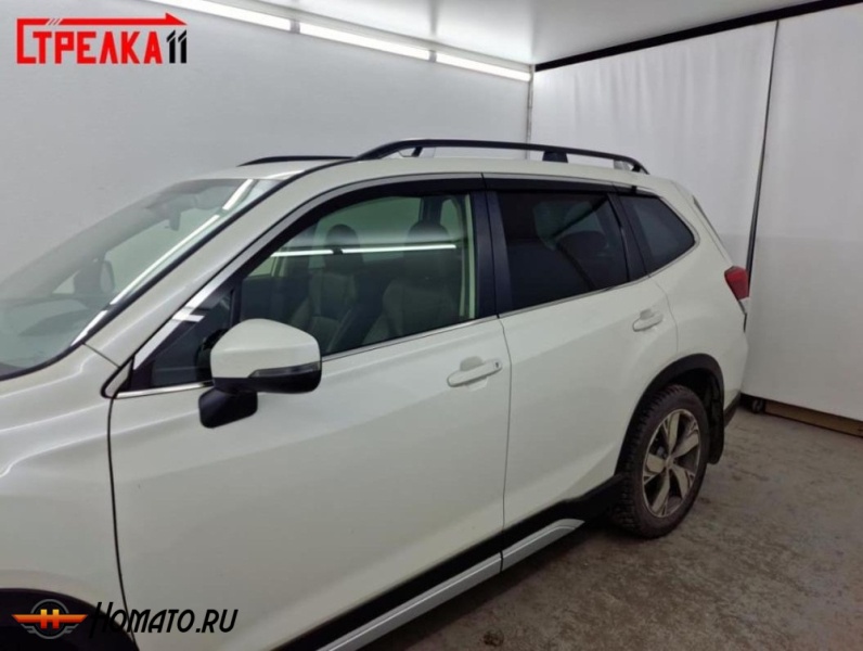 Дефлекторы Subaru Forester S5 2019-2025 | премиум, плоские, 2D