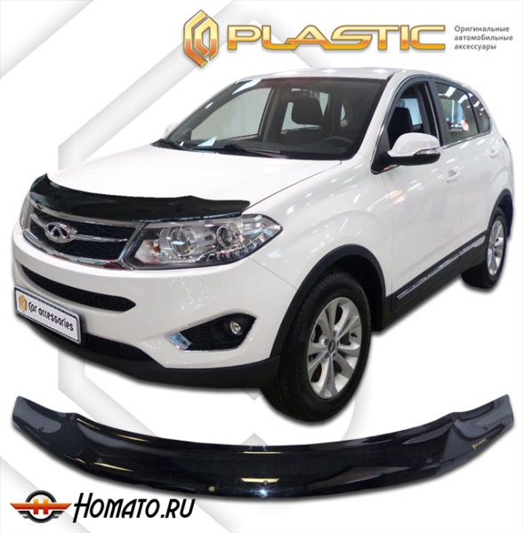 Дефлектор капота Chery Tiggo 5 2014-2020 | черный