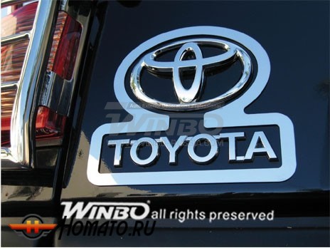 Окантовка задних логотипов на Toyota FJ Cruiser 2007+ | нержавейка, 2 части