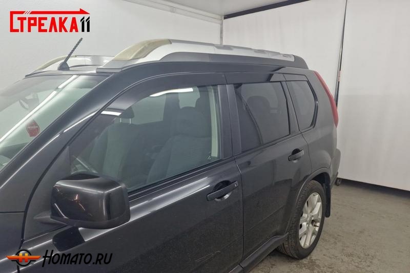 Дефлекторы Nissan X-Trail T31 2007-2014 | премиум, плоские, 2D