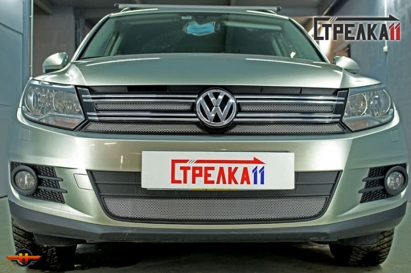 Защита радиатора для Volkswagen Tiguan (2011-2016) рестайл | Стандарт