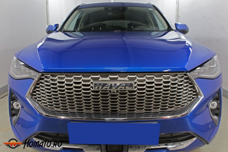 Накладки на фары для Хавал Ф7 2019-2024 | 2 штуки, декор