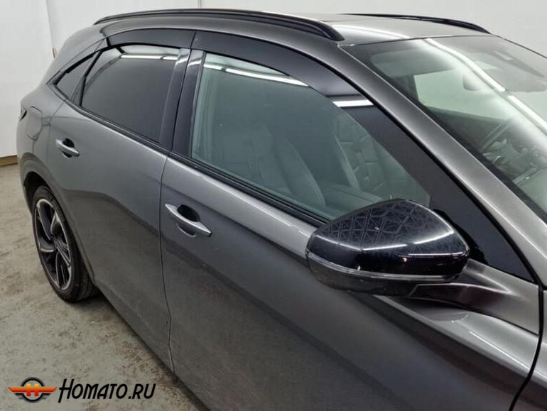 Дефлекторы Citroen DS7 2017+/2022+ | из 6 частей, премиум, плоские, 2D