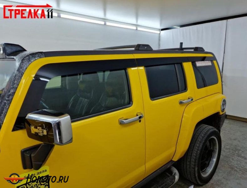 Дефлекторы Hummer H3 | из 6 частей, премиум, плоские, 2D