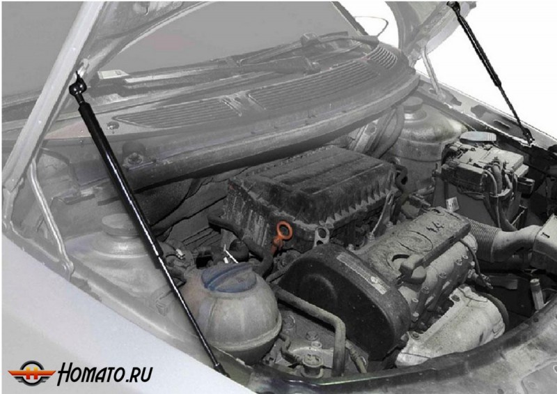 Упоры капота для Skoda Fabia II 2007-2010 2010-2014 | 2 штуки, АвтоУПОР