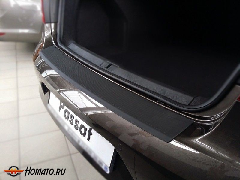 Накладка заднего бампера «SD» для VW Passat B7 "11-