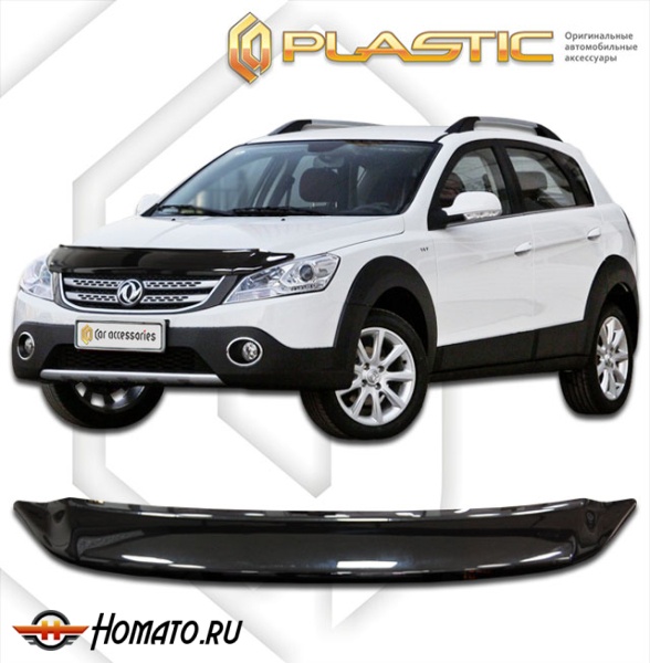 Дефлектор капота Dongfeng H30 CROSS 2014- | черный