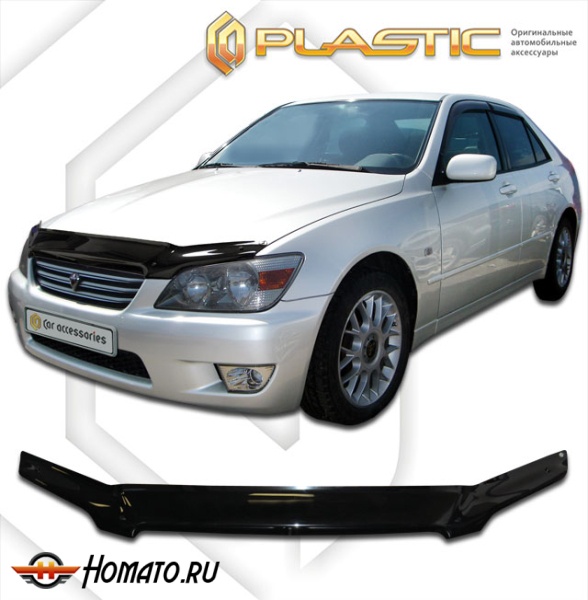 Дефлектор капота Toyota Altezza 2001-2005 (E10, E15) | черный