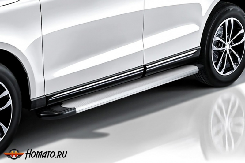 Пороги алюминиевые Kia Sorento Prime (2014-2020) | Slitkoff