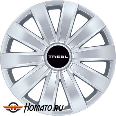 Колпаки на колеса R13,R14,R15,R16 | гибкие, ударопрочные, 4 штуки, TREBL