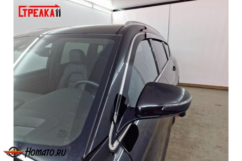 Дефлекторы Dongfeng DFSK ix7 | премиум, плоские, 2D