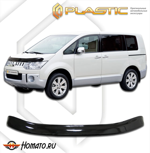 Дефлектор капота Mitsubishi Delica D:5 2007+ | черный