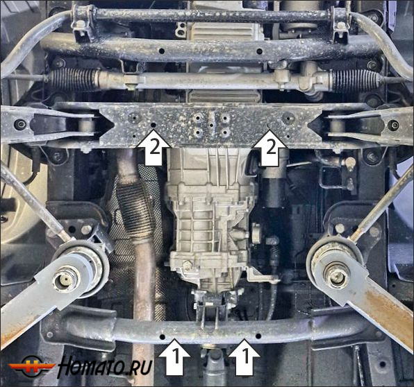 Защита картера Sollers SF1 | КПП, 2 мм, сталь | MOTODOR | 78704