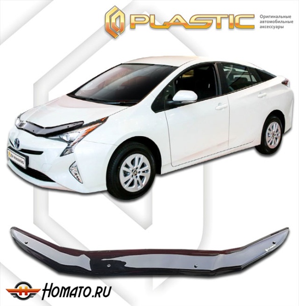 Дефлектор капота Toyota Prius 2015+ | черный