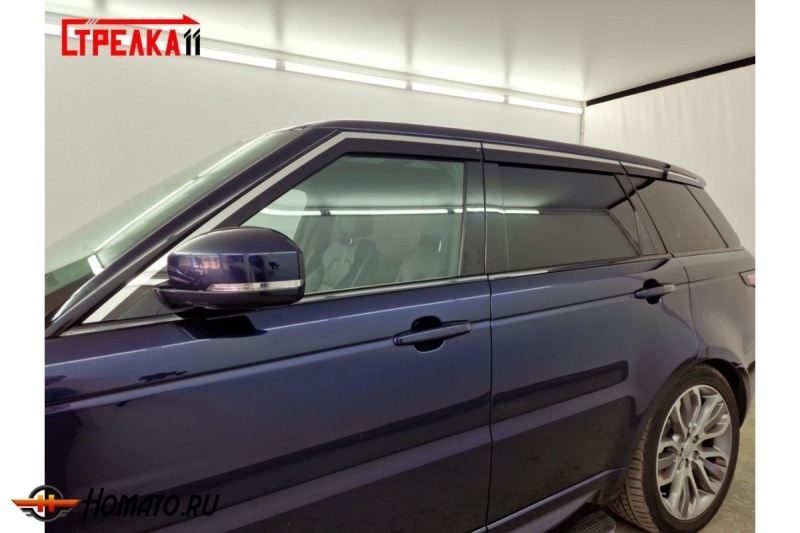 Дефлекторы Range Rover Sport 2 2013-2022 | премиум, плоские, 2D