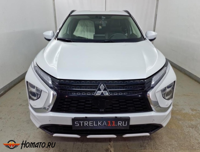 Накладки на фары для Mitsubishi Eclipse Cross 2021+ рестайл | 2 штуки, декор