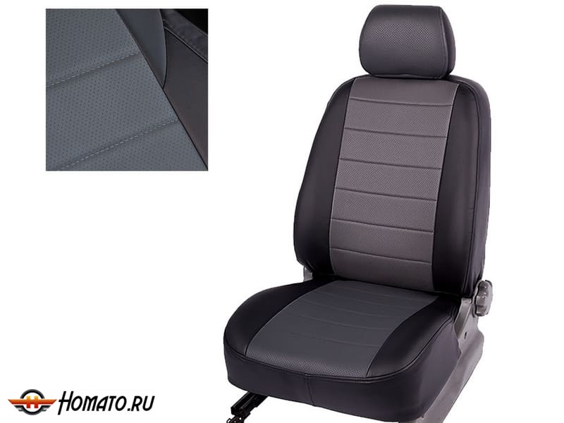 Чехлы на сиденья Honda Civic 4D VIII 2006-2012 | экокожа, Seintex