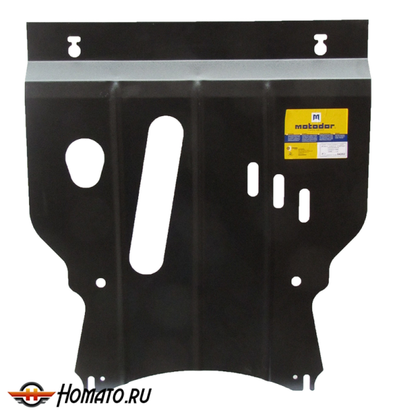 Защита картера Geely MK-2 2008-2014 | двигатель + КПП, 2 мм, сталь | MOTODOR | 04202
